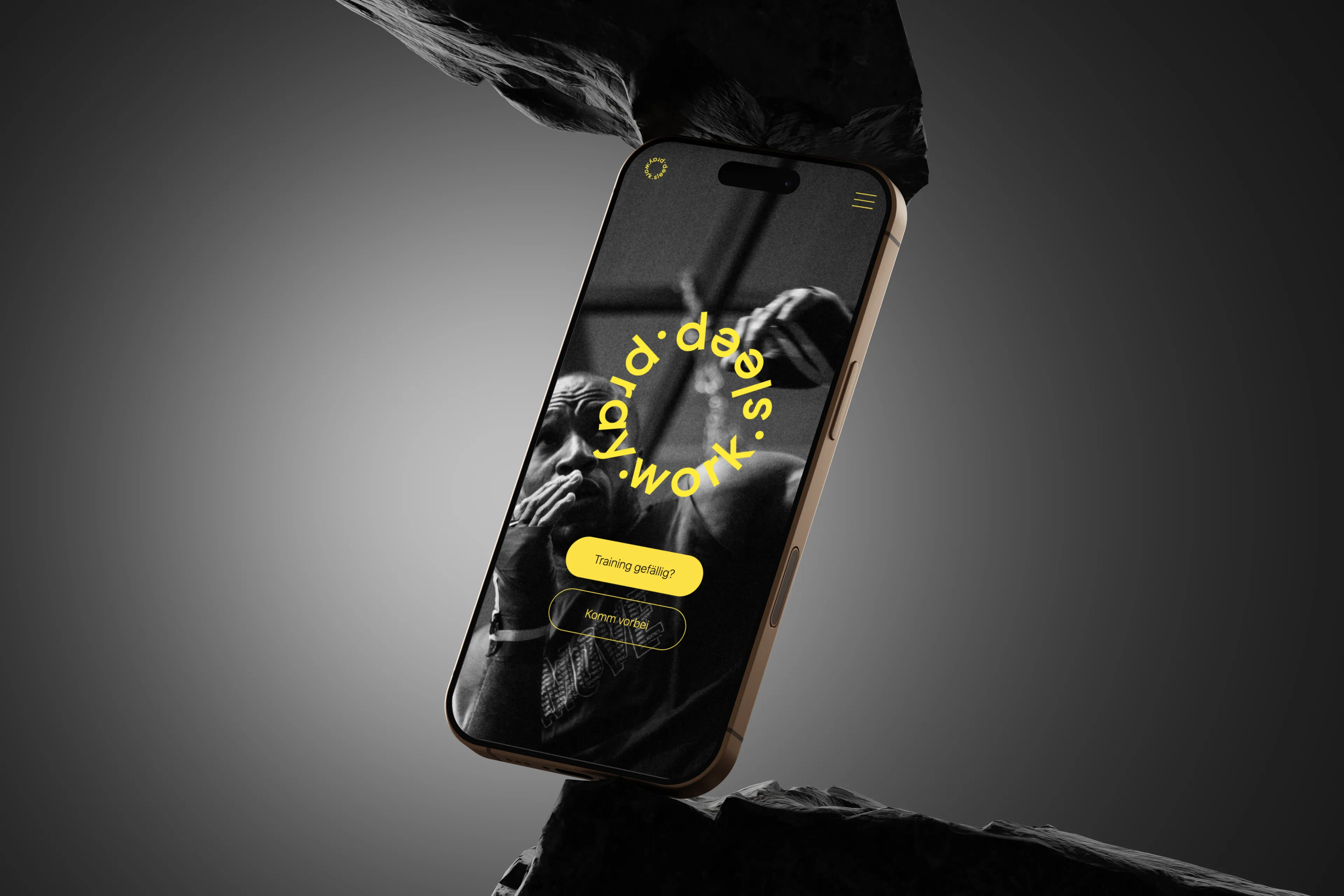 Website des Boxclubs Pray Work Sleep — Florenço's Studio