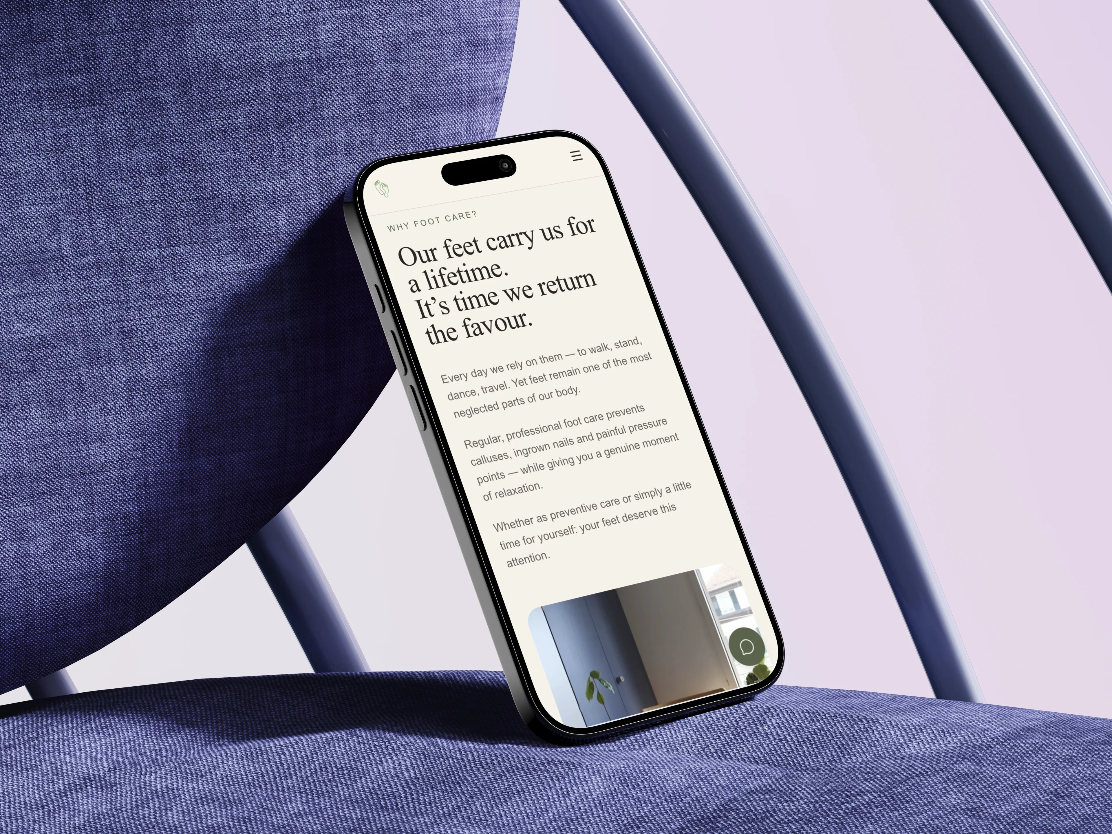 Mockup of a client website on multiple devices
